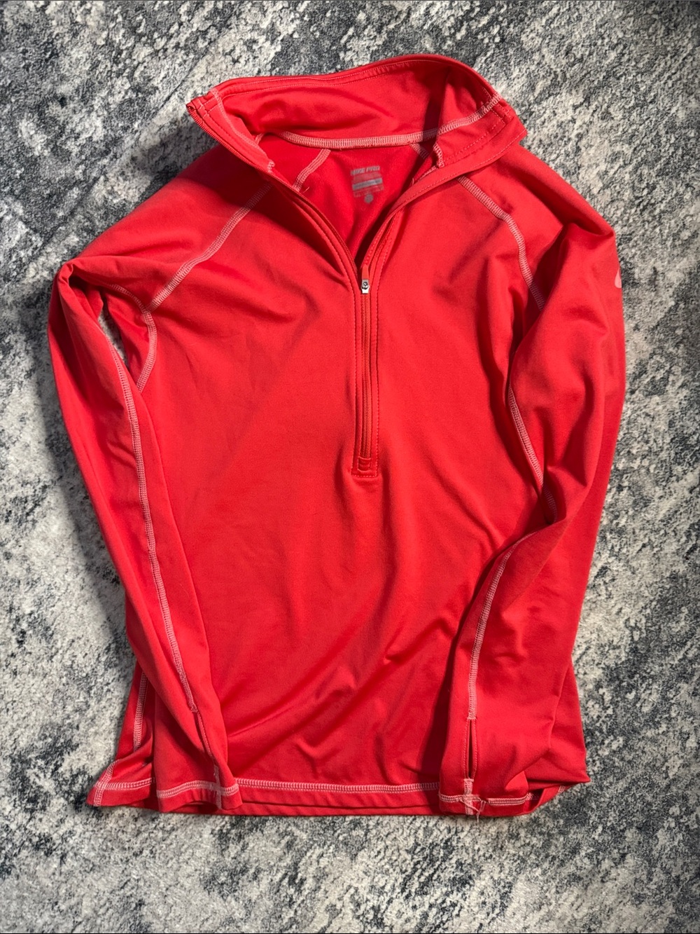 Nike Women's Red Half-Zip Performance pull over
